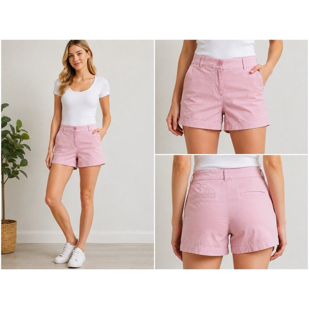 Classic LOFT pink chino shorts 🌸